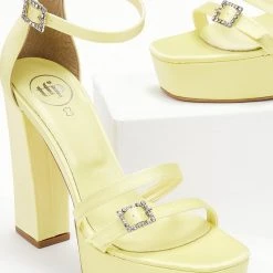 Πέδιλα TFP με διπλό λουράκι - Λεμονί 9 Πέδιλα TFP με διπλό λουράκι - Λεμονί -Γόβες Εκπτώσεις pedila tfp me diplo louraki 104915 ynsw