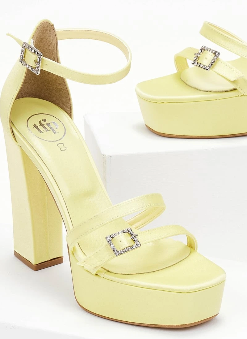 Πέδιλα TFP με διπλό λουράκι - Λεμονί 3 Πέδιλα TFP με διπλό λουράκι - Λεμονί - Image 3