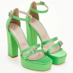 Πέδιλα TFP με διπλό λουράκι - Λαχανί -Γόβες Εκπτώσεις pedila tfp me diplo louraki 104974 3u4y