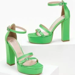 Πέδιλα TFP με διπλό λουράκι - Λαχανί -Γόβες Εκπτώσεις pedila tfp me diplo louraki 104974 hp25