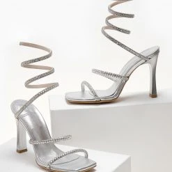 Πέδιλα TFP με έλασμα και κρύσταλλα - Ασημί 14 Πέδιλα TFP με έλασμα και κρύσταλλα - Ασημί -Γόβες Εκπτώσεις pedila tfp me elasma kai krustalla 104691 05kn