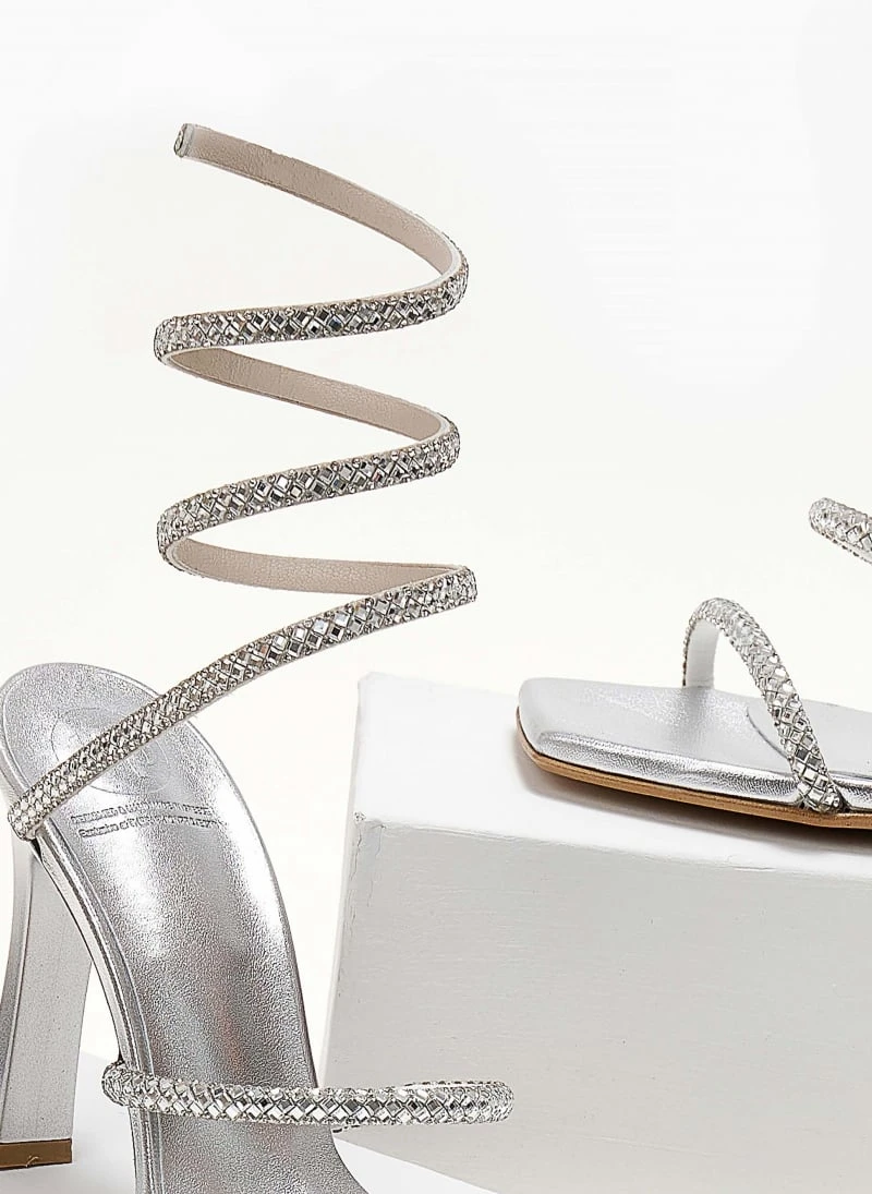 Πέδιλα TFP με έλασμα και κρύσταλλα - Ασημί 8 Πέδιλα TFP με έλασμα και κρύσταλλα - Ασημί - Image 8