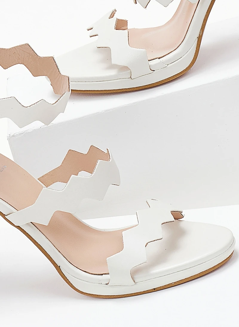 Πέδιλα TFP με φερμουάρ στο πίσω μέρος - Λευκό 3 Πέδιλα TFP με φερμουάρ στο πίσω μέρος - Λευκό - Image 3