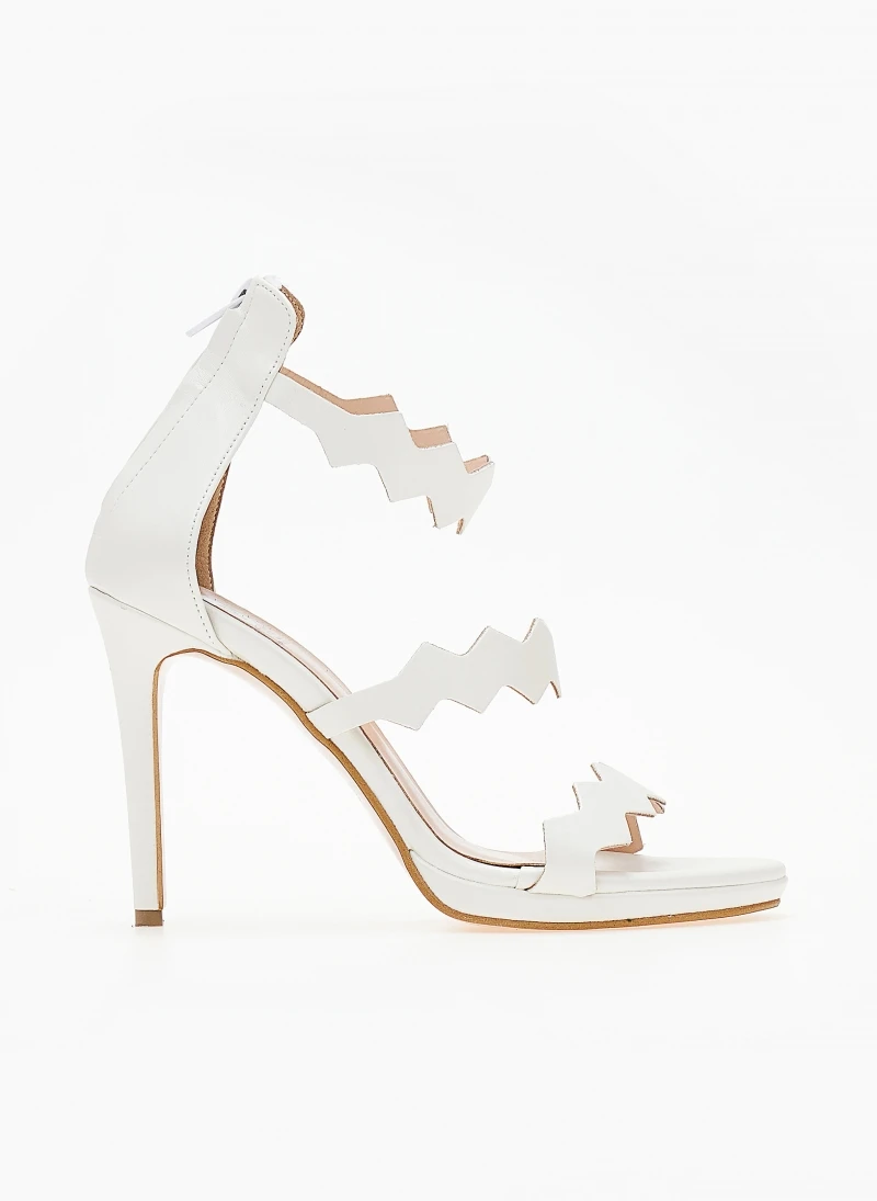 Πέδιλα TFP με φερμουάρ στο πίσω μέρος - Λευκό 2 Πέδιλα TFP με φερμουάρ στο πίσω μέρος - Λευκό - Image 2