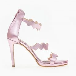 Πέδιλα TFP με φερμουάρ στο πίσω μέρος - Ροζ