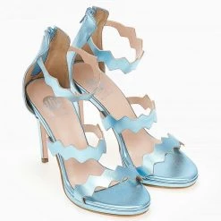 Πέδιλα TFP με φερμουάρ στο πίσω μέρος - Γαλάζιο -Γόβες Εκπτώσεις pedila tfp me fermouar sto pisw meros 104272 9gkf 1