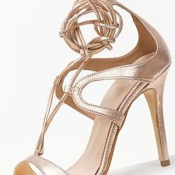 Πέδιλα Tfp με κορδόνια και ανάγλυφο σχέδιο - Χαλκός -Γόβες Εκπτώσεις pedila tfp me kordonia kai anaglufo sxedio 101389 tfb1