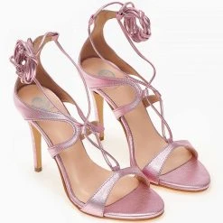 Πέδιλα Tfp με κορδόνια και ανάγλυφο σχέδιο - Plum -Γόβες Εκπτώσεις pedila tfp me kordonia kai anaglufo sxedio 101884 5kzw