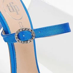 Πέδιλα TFP με λεπτά λουράκια - Μπλε -Γόβες Εκπτώσεις pedila tfp me lepta lourakia 102136 ptow