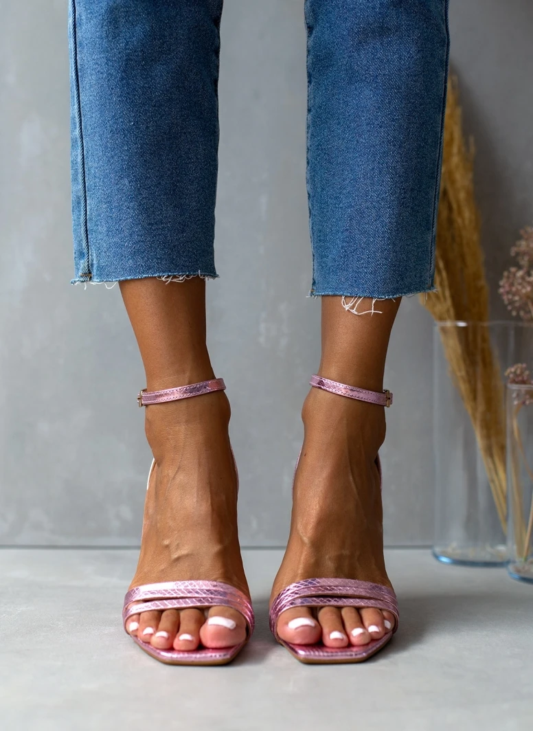 Πέδιλα TFP με Patten φίδι - Ροζ 4 Πέδιλα TFP με Patten φίδι - Ροζ - Image 4