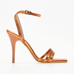 Πέδιλα TFP με Patten φίδι - Πορτοκαλί -Γόβες Εκπτώσεις pedila tfp me patten fidi 105253 t0nt