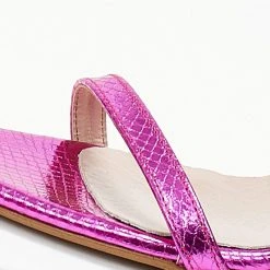 Πέδιλα με μικρή αγκράφα Tfp - Φούξια -Γόβες Εκπτώσεις pedila tfp me pattern fidi 105174 m7zc