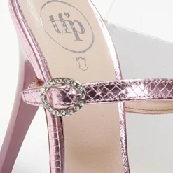 Πέδιλα με μικρή αγκράφα Tfp - Ροζ -Γόβες Εκπτώσεις pedila tfp me pattern fidi 105265 sknk