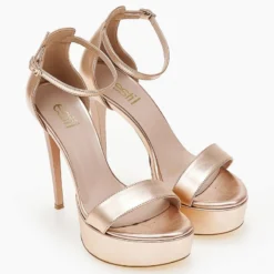 Estil Πέδιλα TFP με ψηλό τακούνι - Χαλκός 12 Estil Πέδιλα TFP με ψηλό τακούνι - Χαλκός -Γόβες Εκπτώσεις pedila tfp me psilo takouni 104195 bbgo