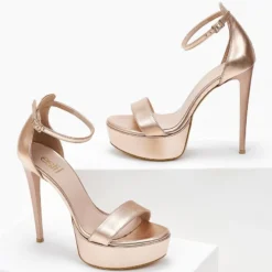 Estil Πέδιλα TFP με ψηλό τακούνι - Χαλκός 9 Estil Πέδιλα TFP με ψηλό τακούνι - Χαλκός -Γόβες Εκπτώσεις pedila tfp me psilo takouni 104195 c02m 1