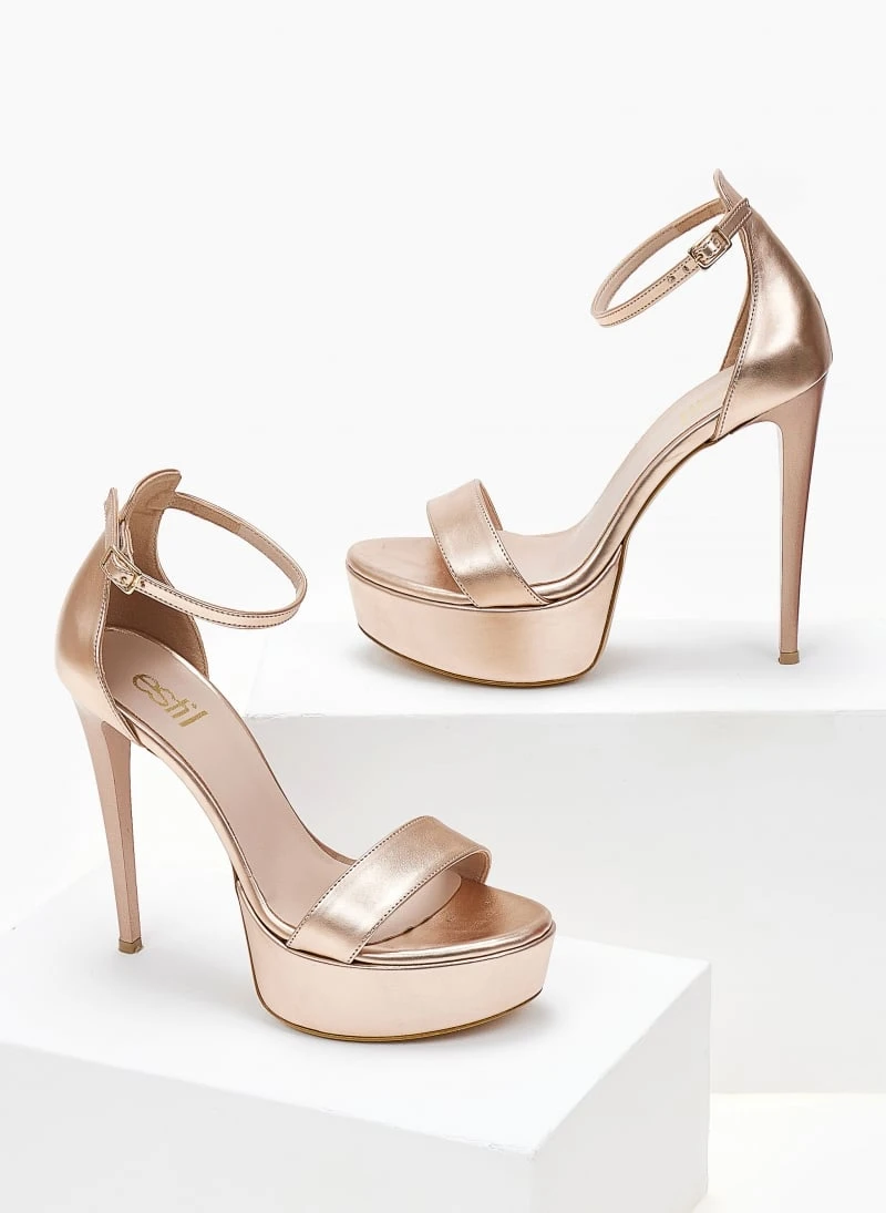 Estil Πέδιλα TFP με ψηλό τακούνι - Χαλκός 3 Estil Πέδιλα TFP με ψηλό τακούνι - Χαλκός - Image 3