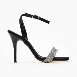 Πέδιλα TFP με Strass λουράκια - Μαύρο