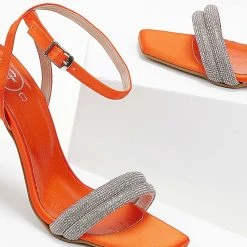 Πέδιλα TFP με Strass λουράκια - Πορτοκαλί 11 Πέδιλα TFP με Strass λουράκια - Πορτοκαλί -Γόβες Εκπτώσεις pedila tfp me strass lourakia 104267 l7hb