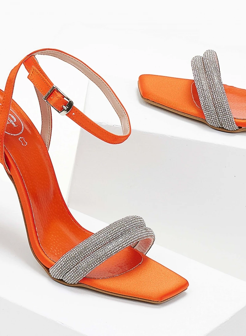 Πέδιλα TFP με Strass λουράκια - Πορτοκαλί 5 Πέδιλα TFP με Strass λουράκια - Πορτοκαλί - Image 5