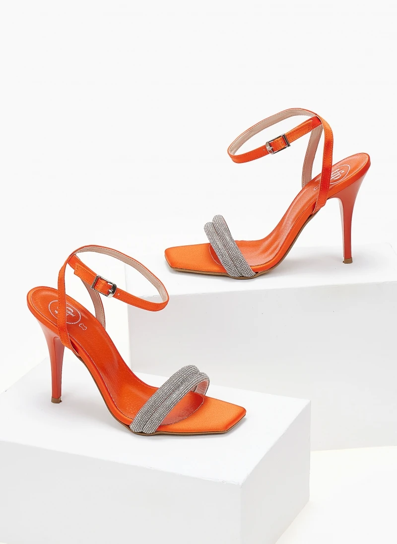 Πέδιλα TFP με Strass λουράκια - Πορτοκαλί 3 Πέδιλα TFP με Strass λουράκια - Πορτοκαλί - Image 3