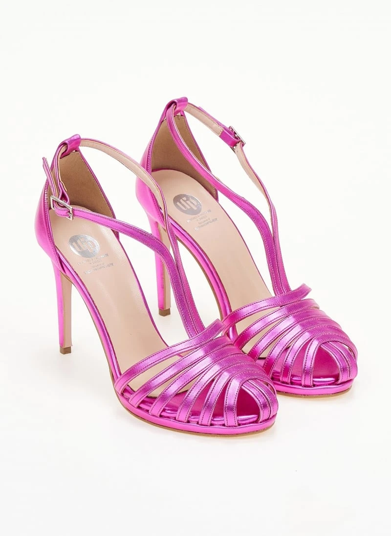 Πέδιλα Tfp ρετρό σε μεταλλικές αποχρώσεις - Magenta 3 Πέδιλα Tfp ρετρό σε μεταλλικές αποχρώσεις - Magenta - Image 3