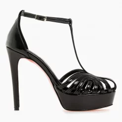 Πέδιλα λουστρίνι με φιάπα Tfp - Μαύρο -Γόβες Εκπτώσεις retro tfp pedila loustrini me fiapa 97167 tiwm