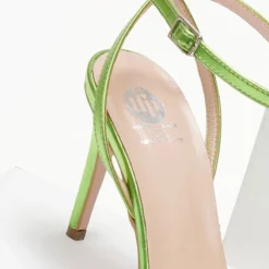 Ρετρό TFP πέδιλα σε μεταλλικές αποχρώσεις - Λαχανί -Γόβες Εκπτώσεις retro tfp pedila se metallikes apoxrwseis 105219 zmai