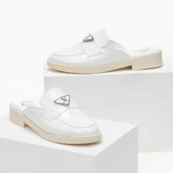 Σαμπό λουστρίνι με μαλακή σόλα Tfp - Λευκό -Γόβες Εκπτώσεις sampo loustrini tfp me malaki sola 101412 0tdx