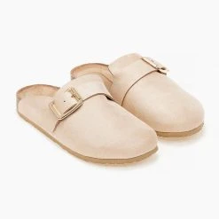 The Fashion Project Σαμπό Suede με μεταλλικό τοκά - Μπεζ 11 The Fashion Project Σαμπό Suede με μεταλλικό τοκά - Μπεζ -Γόβες Εκπτώσεις sampo suede me metalliko toka 102809 p86a