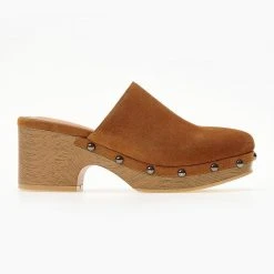 Σαμπό Suede με τρουκς CARMELA 68610 - Κάμελ