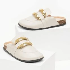 The Fashion Project Σαμπώ με μεγάλο διακοσμητικό - Μπεζ -Γόβες Εκπτώσεις sampw me megalo diakosmitiko 99972 mfsf