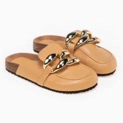 The Fashion Project Σαμπώ με Oversized μεταλλικούς κρίκους - Κάμελ