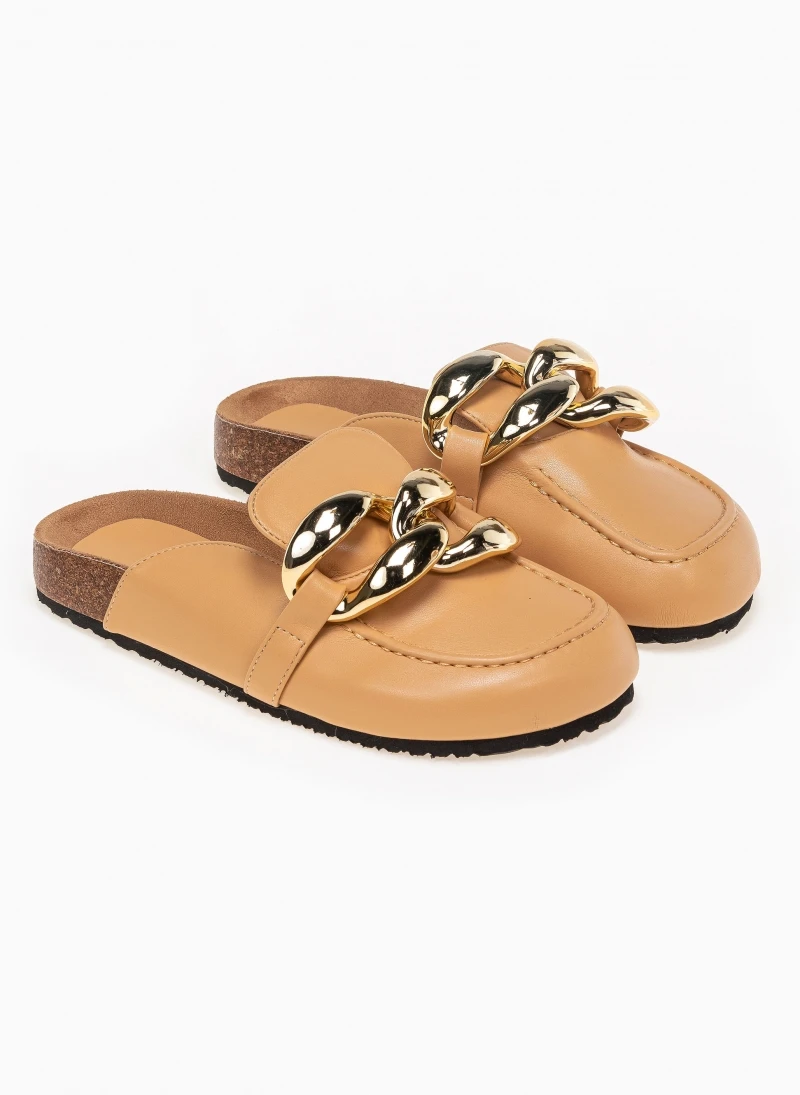 The Fashion Project Σαμπώ με Oversized μεταλλικούς κρίκους - Κάμελ 1 The Fashion Project Σαμπώ με Oversized μεταλλικούς κρίκους - Κάμελ