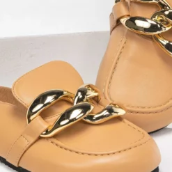 The Fashion Project Σαμπώ με Oversized μεταλλικούς κρίκους - Κάμελ 6 The Fashion Project Σαμπώ με Oversized μεταλλικούς κρίκους - Κάμελ -Γόβες Εκπτώσεις sampw me oversized metallikous krikous 91907 monr