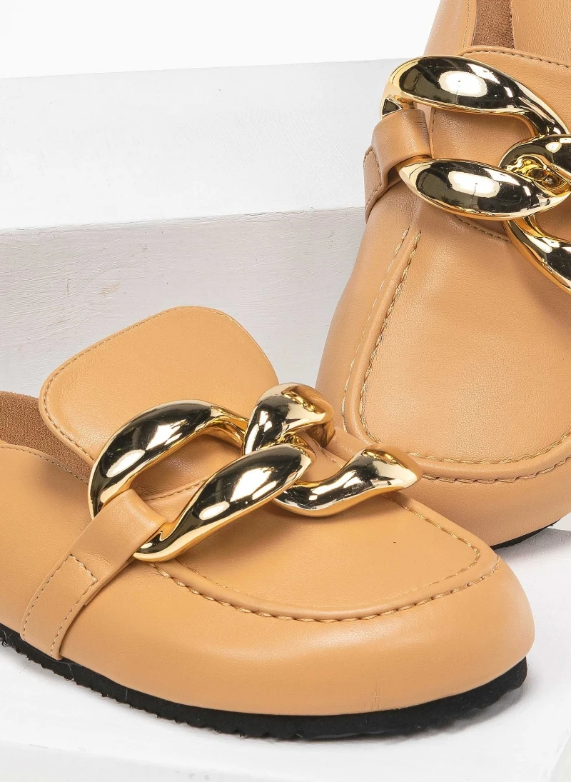 The Fashion Project Σαμπώ με Oversized μεταλλικούς κρίκους - Κάμελ 3 The Fashion Project Σαμπώ με Oversized μεταλλικούς κρίκους - Κάμελ - Image 3