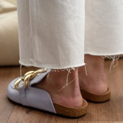 The Fashion Project Σαμπώ με Oversized μεταλλικούς κρίκους - Λιλά -Γόβες Εκπτώσεις sampw me oversized metallikous krikous 91909 2ozd