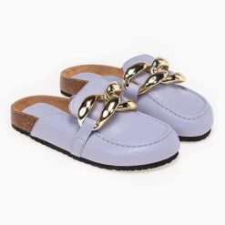 The Fashion Project Σαμπώ με Oversized μεταλλικούς κρίκους - Λιλά -Γόβες Εκπτώσεις sampw me oversized metallikous krikous 91909 r8bp