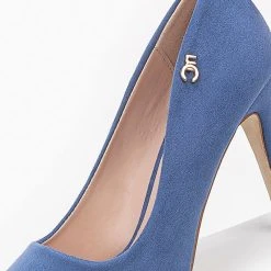 The Fashion Project Γόβες Suede μυτερές - Μπλε -Γόβες Εκπτώσεις suede muteres goves 96171 ie7l