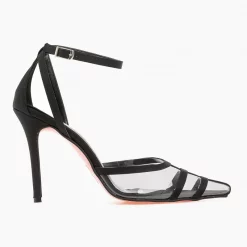 Estil Γόβες μυτερές με διαφάνεια Tfp - Μαύρο -Γόβες Εκπτώσεις tfp muteres goves me diafaneia 96965 pwrc