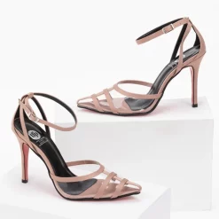 Estil Γόβες μυτερές με διαφάνεια Tfp - Nude -Γόβες Εκπτώσεις tfp muteres goves me diafaneia 97479 j318 1