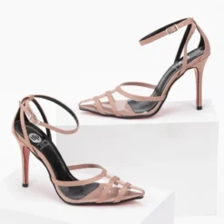 Estil Γόβες μυτερές με διαφάνεια Tfp - Nude -Γόβες Εκπτώσεις tfp muteres goves me diafaneia 97479 j318