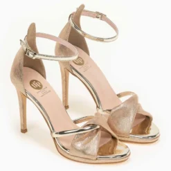 Estil Tfp πέδιλα με μπαρέτα - Χρυσό -Γόβες Εκπτώσεις tfp pedila me mpareta 92464 o057