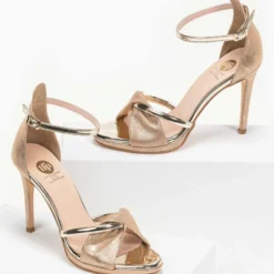 Estil Tfp πέδιλα με μπαρέτα - Χρυσό -Γόβες Εκπτώσεις tfp pedila me mpareta 92464 rpbu