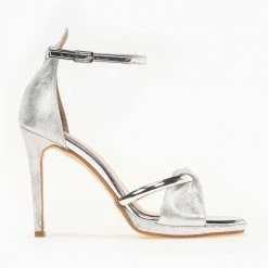 Estil Tfp πέδιλα με μπαρέτα - Ασημί -Γόβες Εκπτώσεις tfp pedila me mpareta 92465 22wf 1