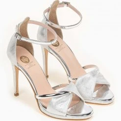 Estil Tfp πέδιλα με μπαρέτα - Ασημί -Γόβες Εκπτώσεις tfp pedila me mpareta 92465 3oxl 1