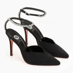 Γόβες σατεν με Strass Tfp - Μαύρο 7 Γόβες σατεν με Strass Tfp - Μαύρο -Γόβες Εκπτώσεις tfp saten goves me strass 97170 b8c5 1