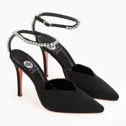 Γόβες σατεν με Strass Tfp - Μαύρο 7 Γόβες σατεν με Strass Tfp - Μαύρο -Γόβες Εκπτώσεις tfp saten goves me strass 97170 b8c5