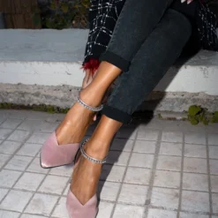 Γόβες σατεν με Strass Tfp - Nude -Γόβες Εκπτώσεις tfp saten goves me strass 97171 eh0t