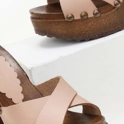 TFP Τσόκαρα δερμάτινα με ψηλό τακούνι - Ροζ -Γόβες Εκπτώσεις tsokara dermatina me psilo takouni 106197 uw9p