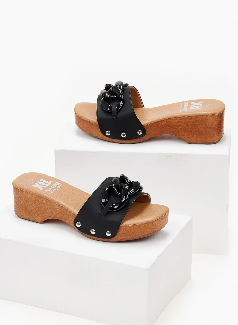 Xti Footwear Τσόκαρα με κοκάλινη αλυσίδα Xti 44486 - Μαύρο 2 Xti Footwear Τσόκαρα με κοκάλινη αλυσίδα Xti 44486 - Μαύρο - Image 2